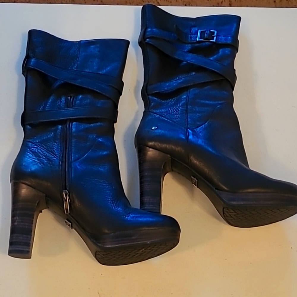 UGG Black Heeled Boots for Women